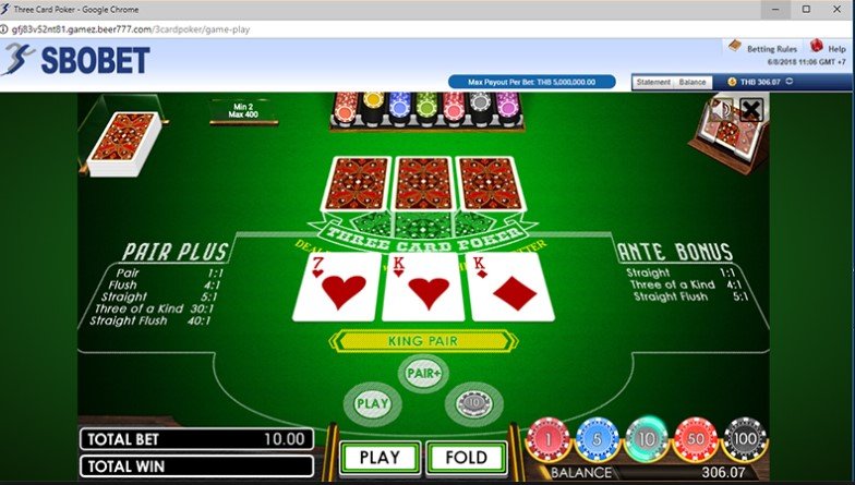 Judi Three Card Poker Terbaru Dari Sbobet